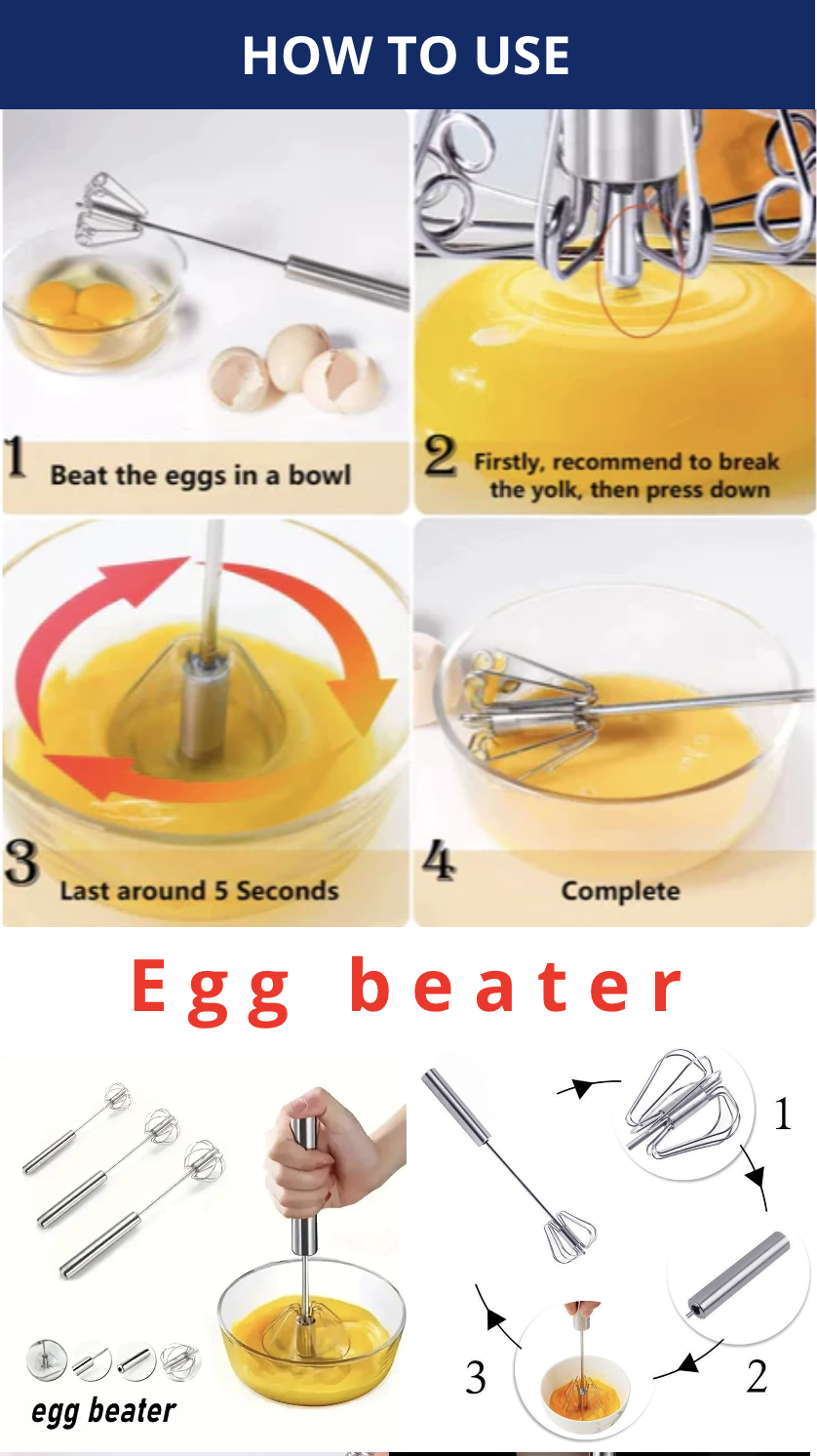 Manual❣Stainless Steel Hand Egg Beater