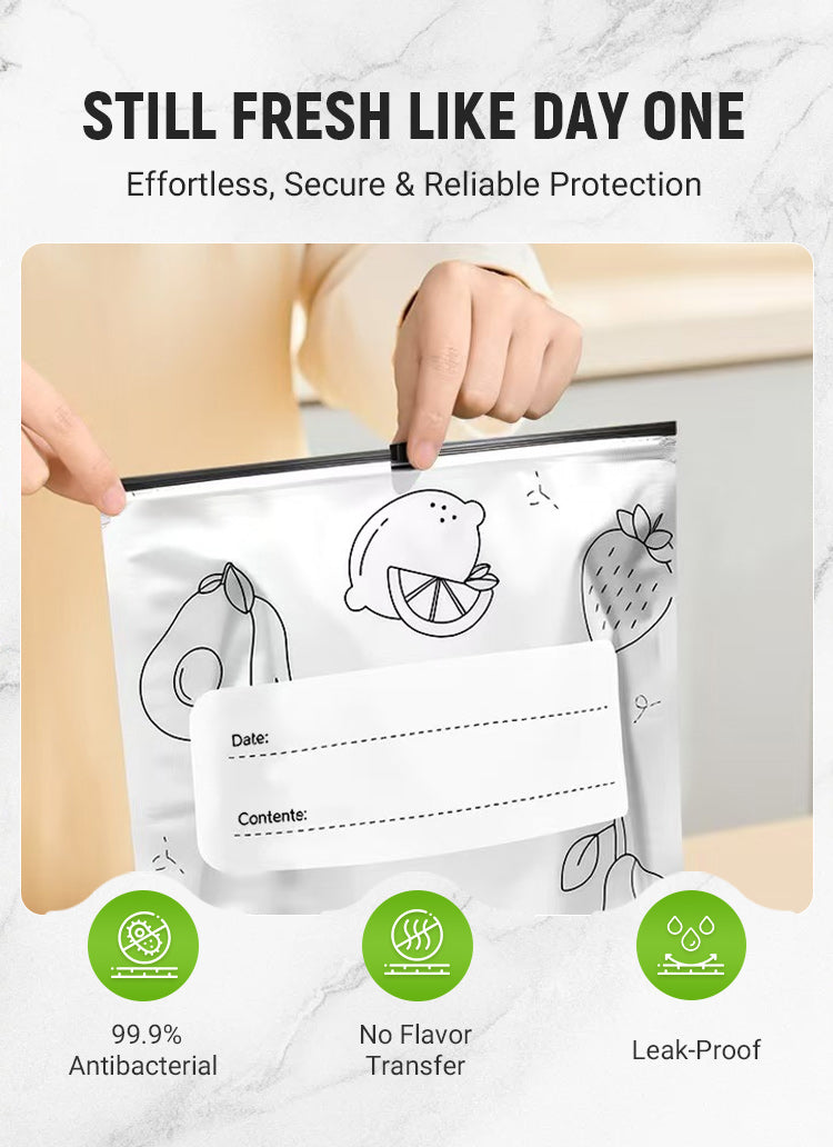 Exclusive for new users, limited stock, grab it now 【60PCS】Reusable Aluminum Foil Sealable Storage Bags