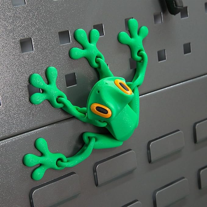 🐸✨2025 Trending 3D Magnetic Frog Figurine with Movable Joints. Fun Decorative Fridge Magnet. Perfect for Cabinet.