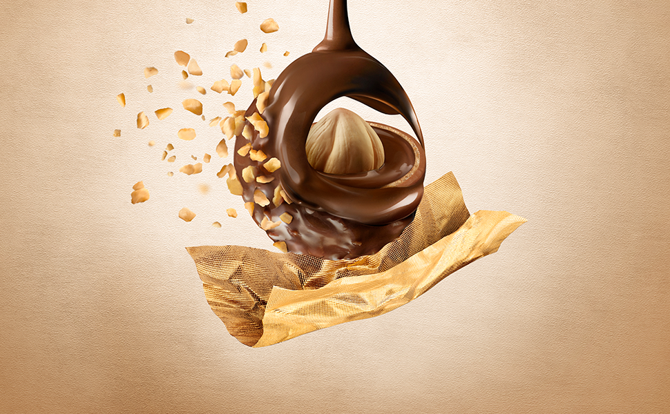 【Exclusive for new users】Ferrero Rocher Pralines Large Chocolate Box Covered in Milk Chocolate and Nuts - Box of 42 (525g)